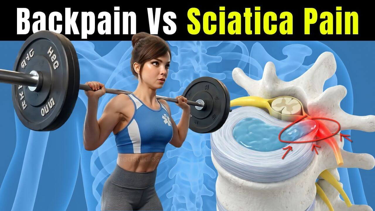 backpain vs sciatica pain 