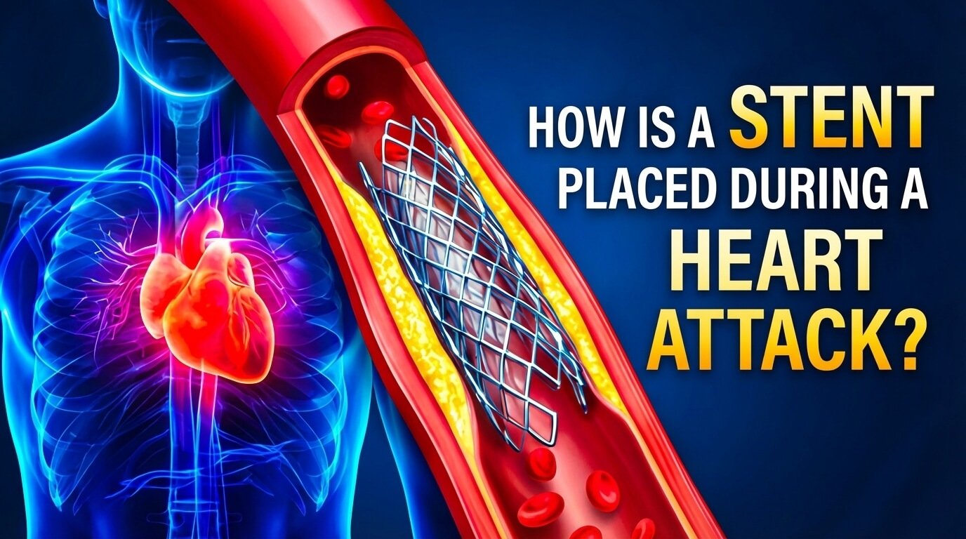 how is a stent placed during a heart attack